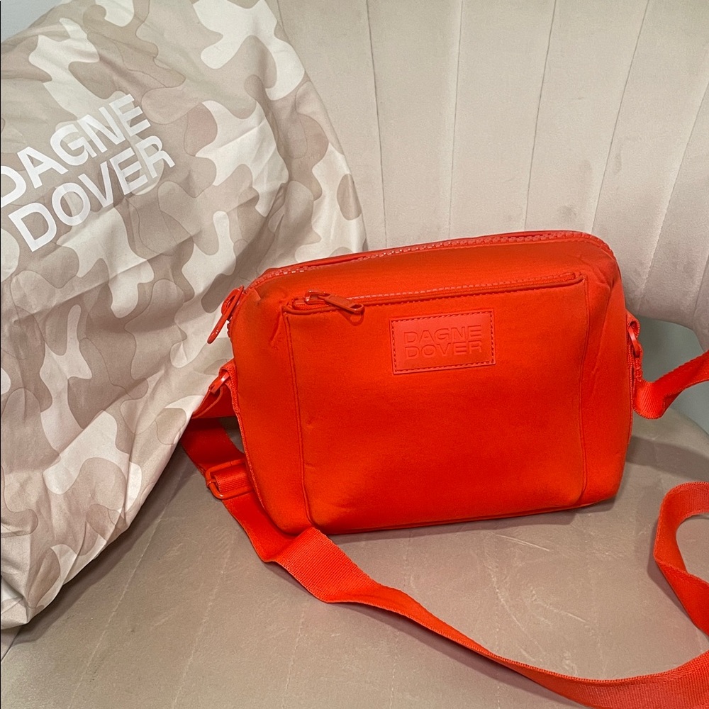 Dagne Dover Bold Orange Crossbody Bag